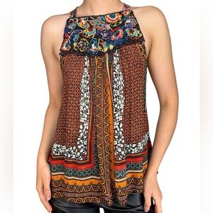 Bhanuni by Jyoti Anthropologie Fiona Embroidered Boho Tank XS